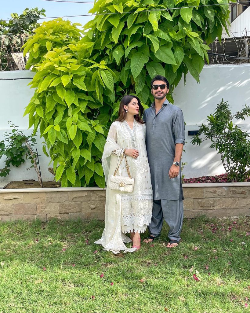 Minal Khan and Ahsan Mohsin Ikram First Eid After Wedding