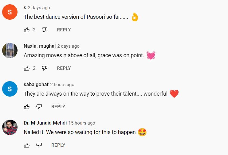 Srha Asgr And Rabya Kulsoom’s Performance On Pasoori Wins Internet