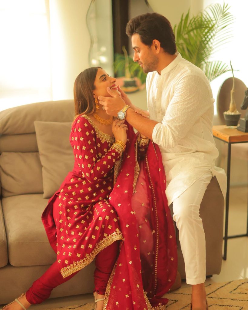 Saboor Ali And Ali Ansari’s Enchanting Eid Pictures