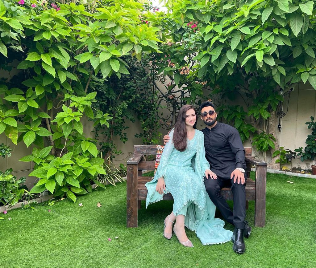 Sana Javed and Umair Jaswal Beautiful Eid Pictures