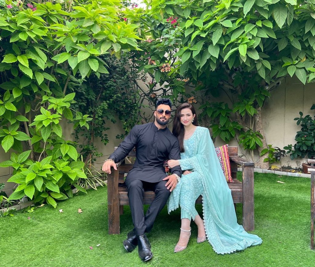 Sana Javed and Umair Jaswal Beautiful Eid Pictures