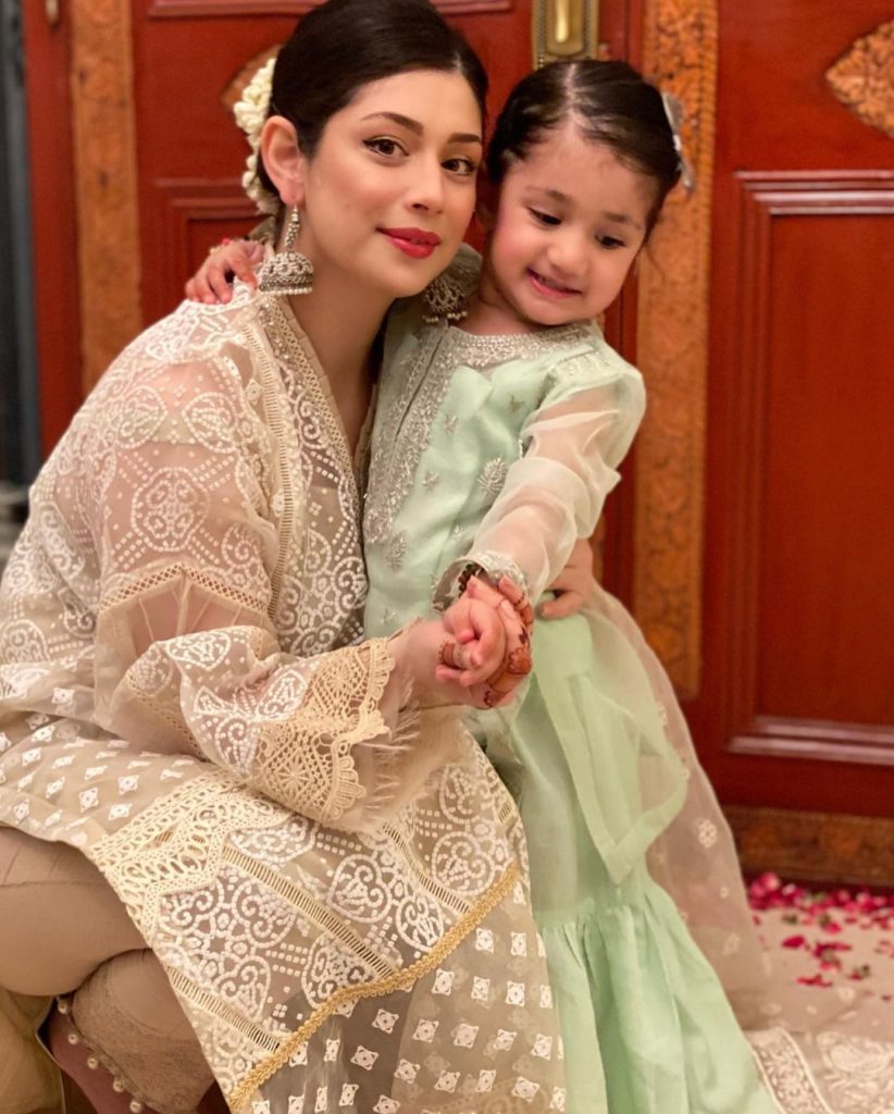 Actress Sidra Batool's Beautiful Family Eid Portraits