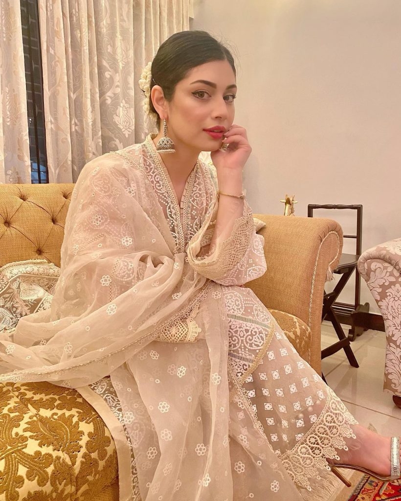 Actress Sidra Batool's Beautiful Family Eid Portraits