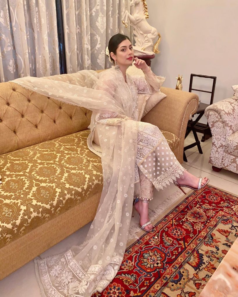 Actress Sidra Batool's Beautiful Family Eid Portraits