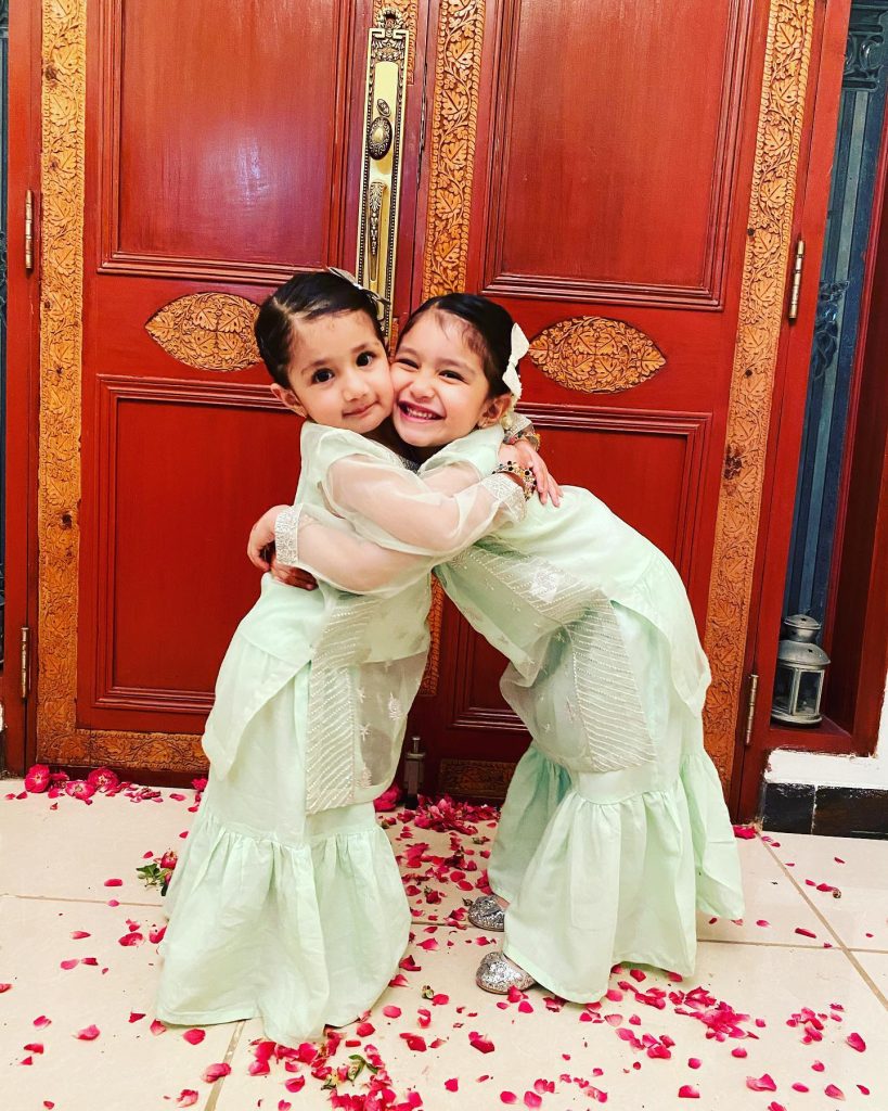 Actress Sidra Batool's Beautiful Family Eid Portraits