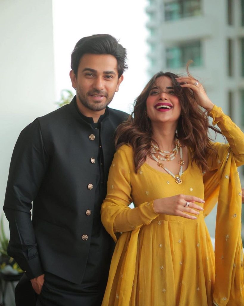Saboor Aly And Ali Ansari Go Traditional Route For Eid Day 2