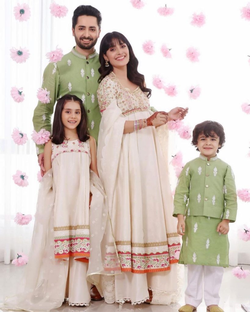 Ayeza Khan And Danish Taimoor's Perfect Eid Looks With Kids