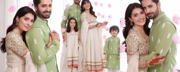 Ayeza Khan And Danish Taimoor's Perfect Eid Looks With Kids