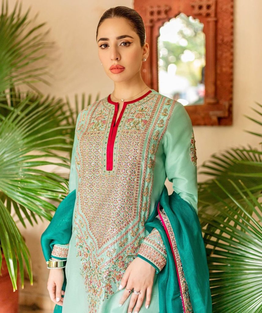 Aiman Khan Eid Dress Price and Details | Reviewit.pk