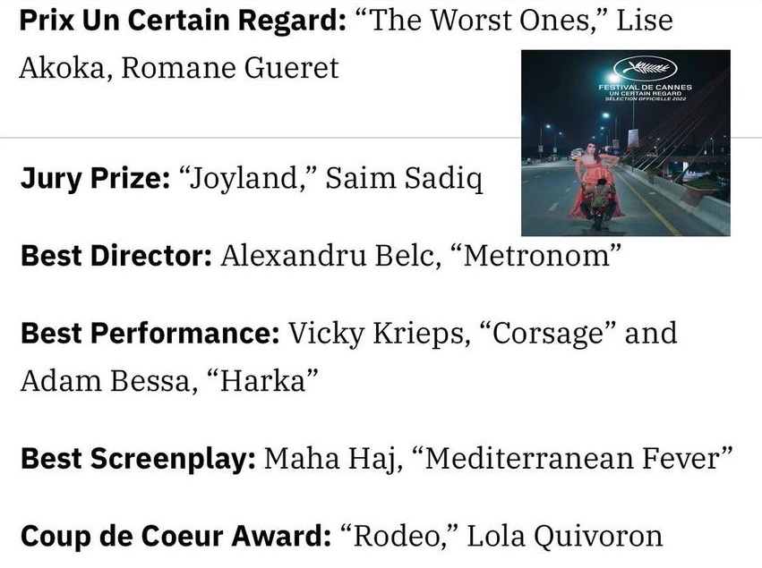 Joyland Wins Jury Award At Cannes Film Festival