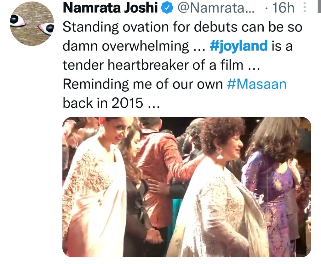 Pakistani Film Joyland Team Got Emotional On Receiving Standing Ovation at Cannes