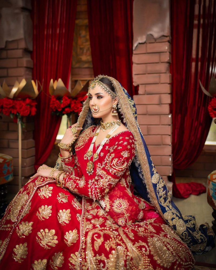 Nimra Khan Looks Gorgeous In Latest Bridal Shoot