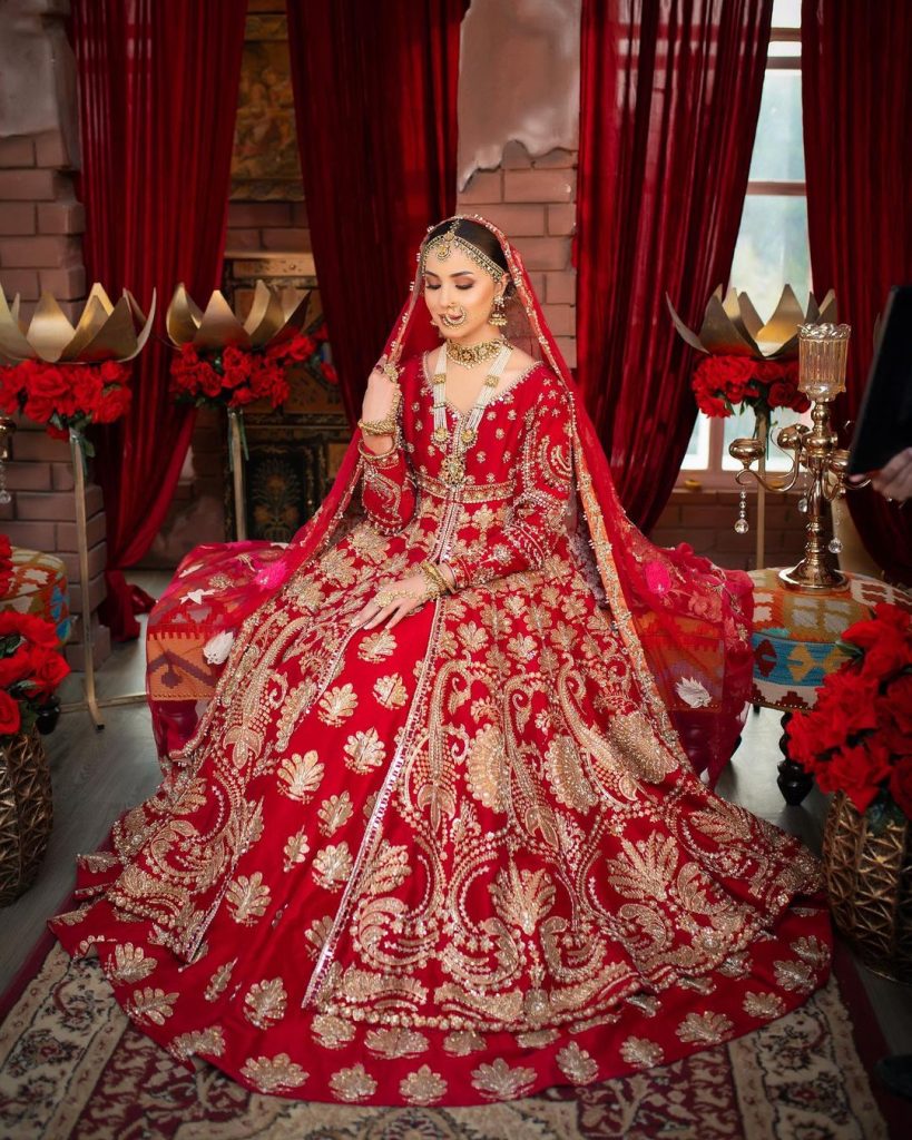 Nimra Khan Looks Gorgeous In Latest Bridal Shoot