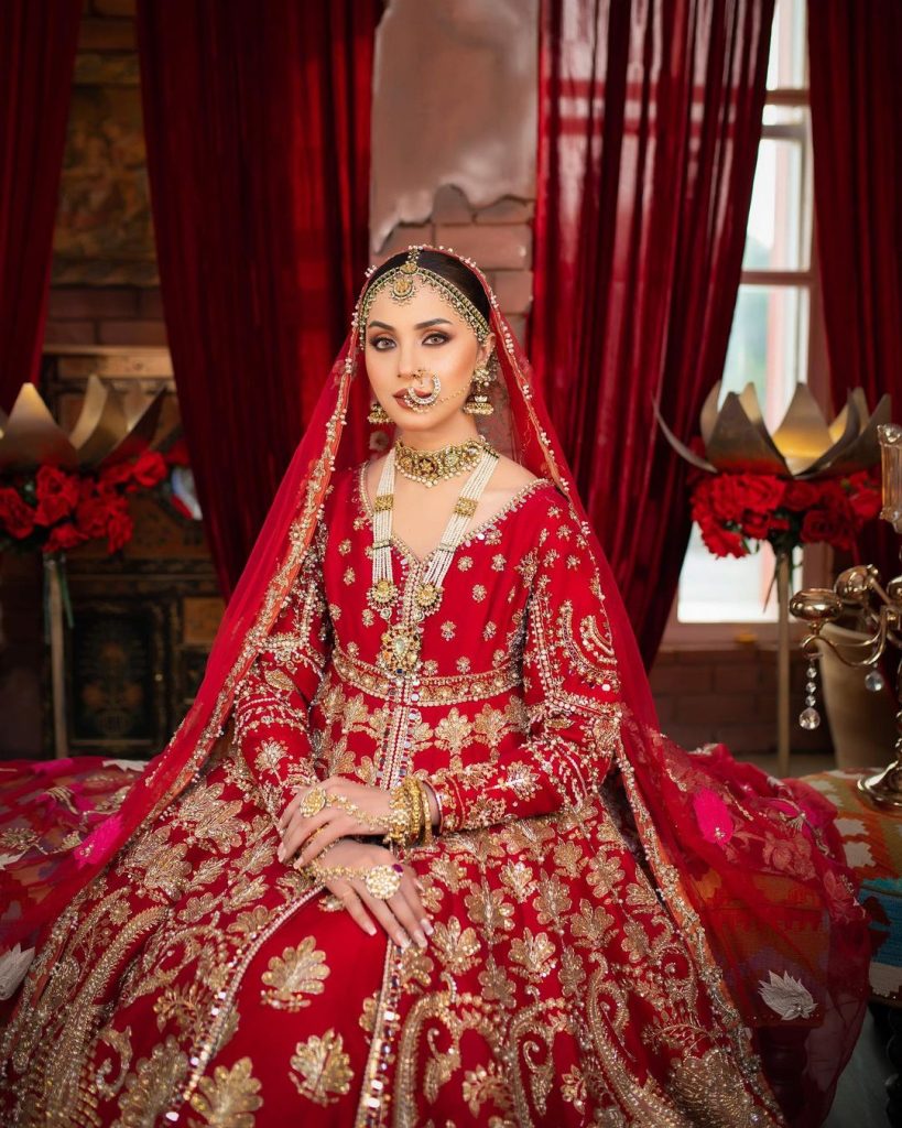 Nimra Khan Looks Gorgeous In Latest Bridal Shoot