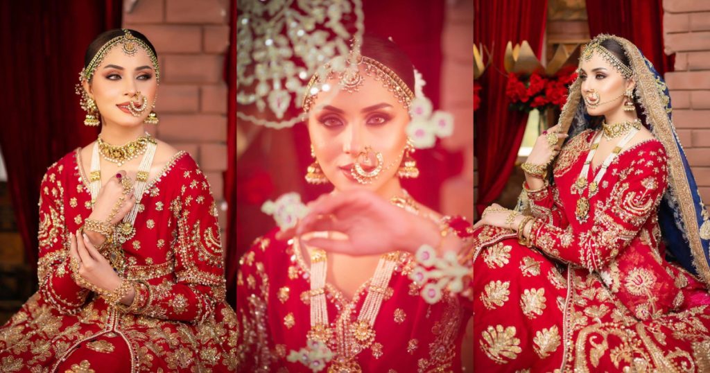 Nimra Khan Looks Gorgeous In Latest Bridal Shoot