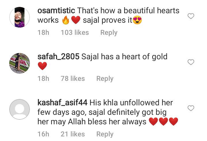 Netizens Praise Sajal Aly For Wishing Ahad's Khala On Her Chemo Journey