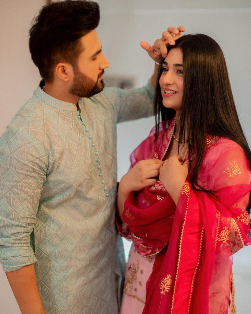 Sarah Khan And Falak Shabir's Alluring Eid Clicks