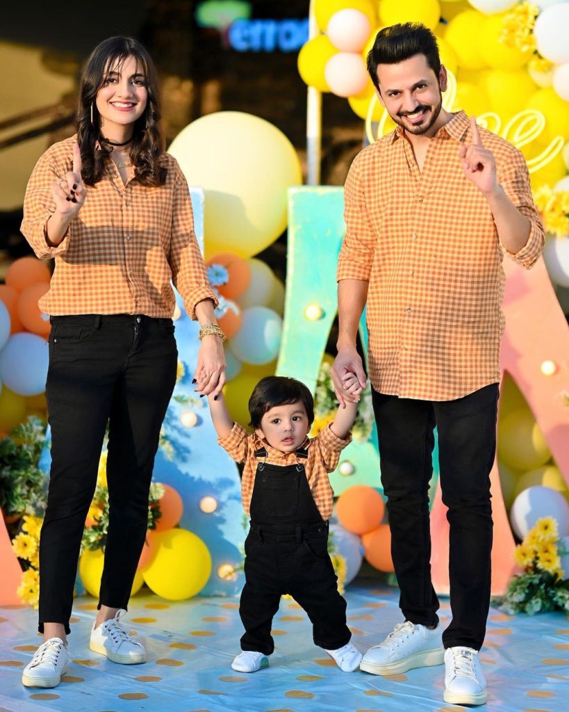 Uroosa And Bilal Qureshi Celebrate Son Roman's First Birthday