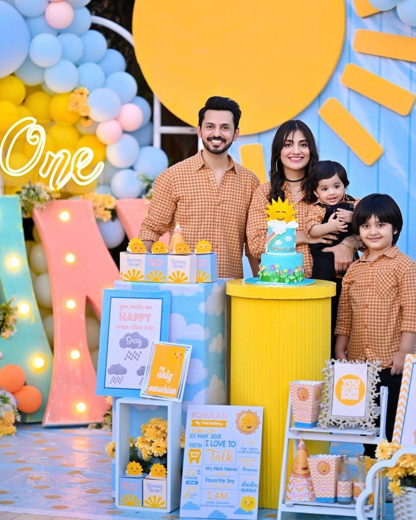 Uroosa And Bilal Qureshi Celebrate Son Roman's First Birthday