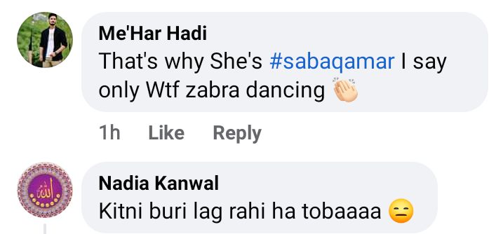 Saba Qamar Trolled For Dancing Live During Kamli Promotions