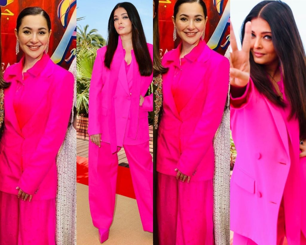 Hania Aamir Or Aishwarya Rai - Fans Debate on Who Wore Pink Suit Better