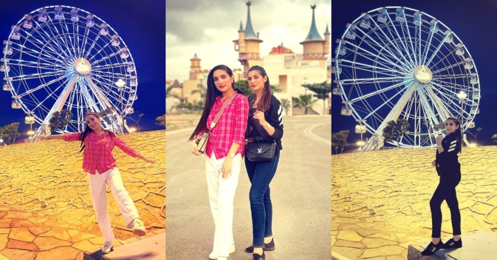 Nazish Jahangir and Aiza Awan Pictures From Adventure Land