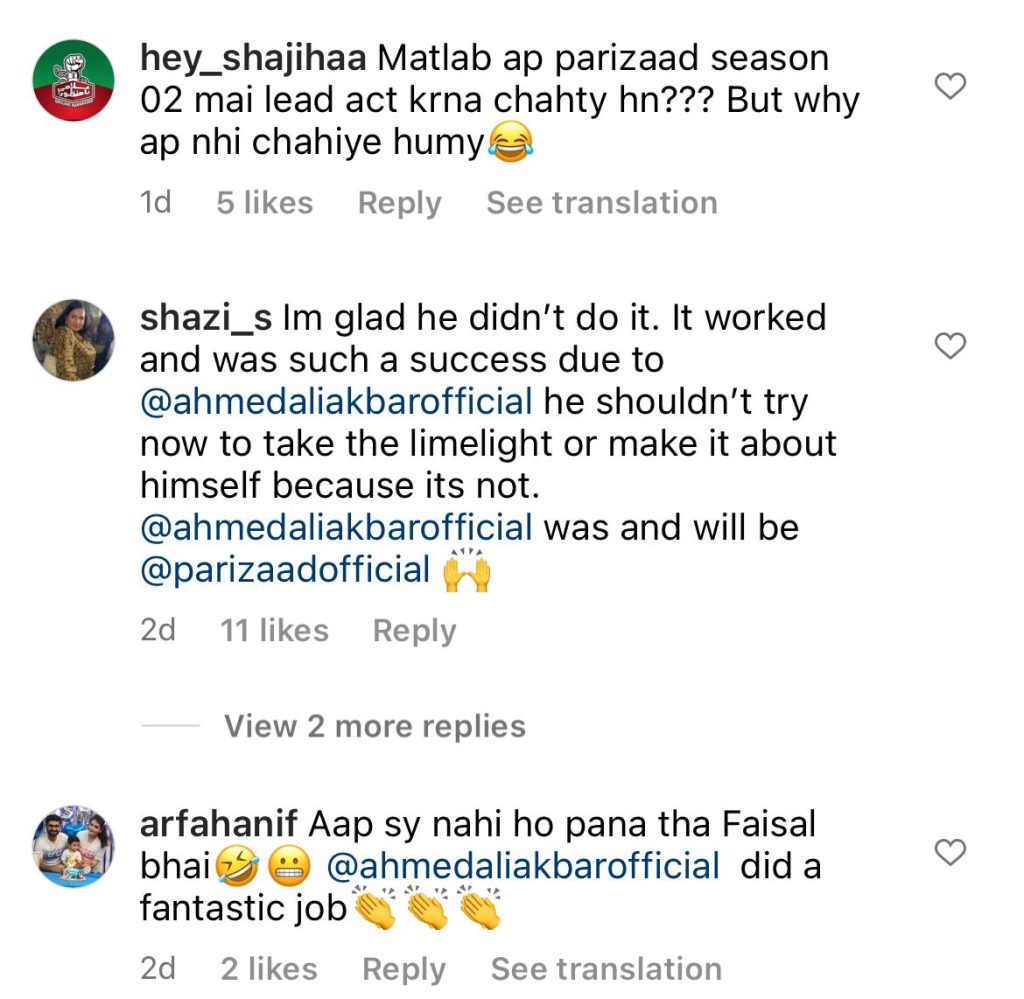 Public Calls Out Faysal Quraishi for His Confusing Statement About Parizaad