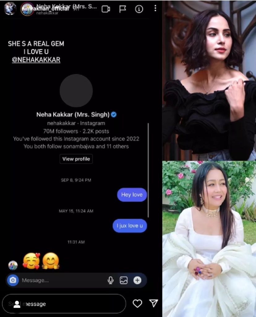 Criticism on Nimra Khan On Her Chat With Neha Kakkar