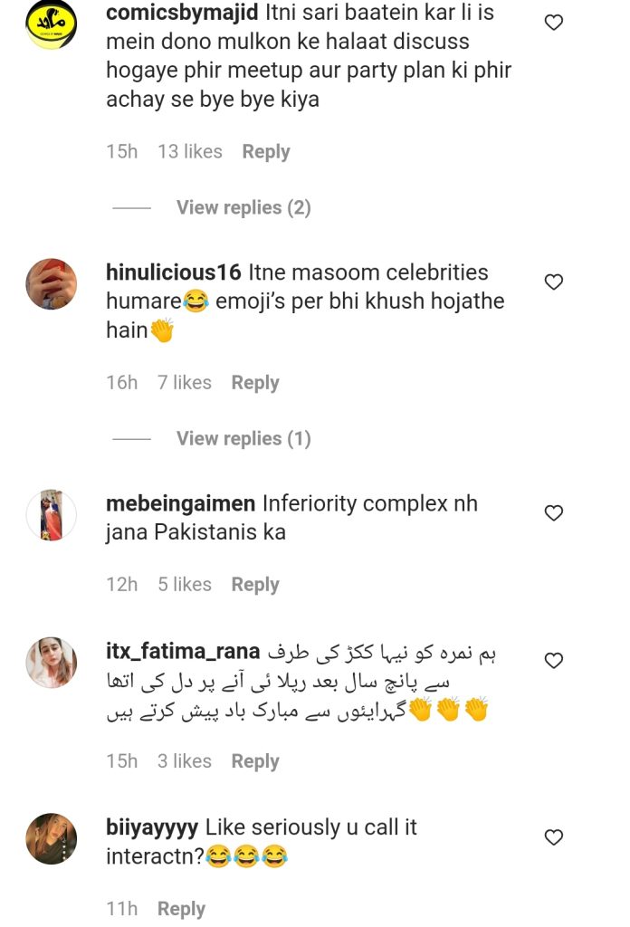 Criticism on Nimra Khan On Her Chat With Neha Kakkar