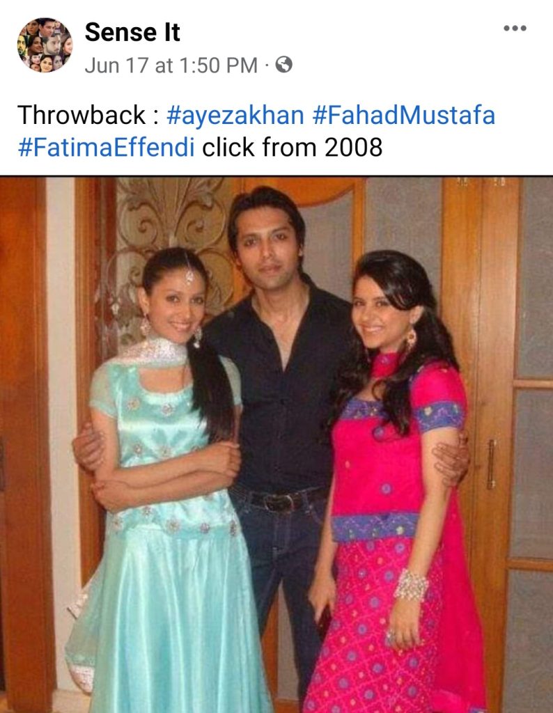 Fans Make Fun of Fahad Mustafa and Ayeza Khan's Old Picture