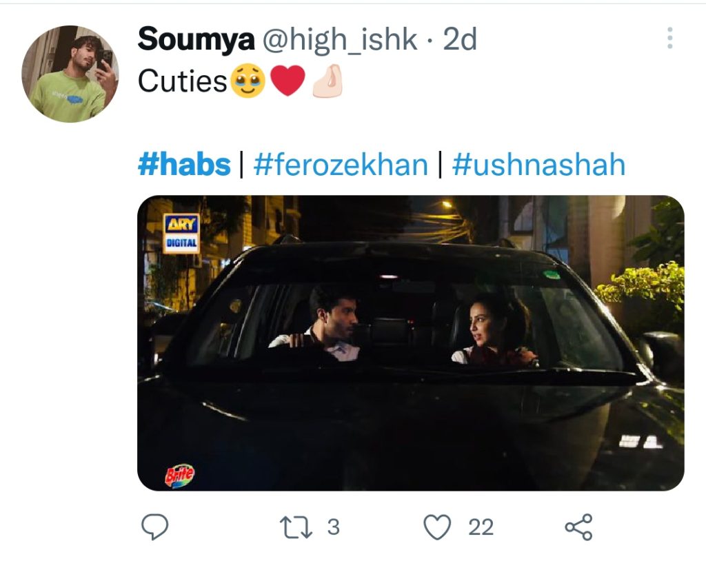 Fans Are Loving Ushna Shah & Feroze Khan's Track in Habs