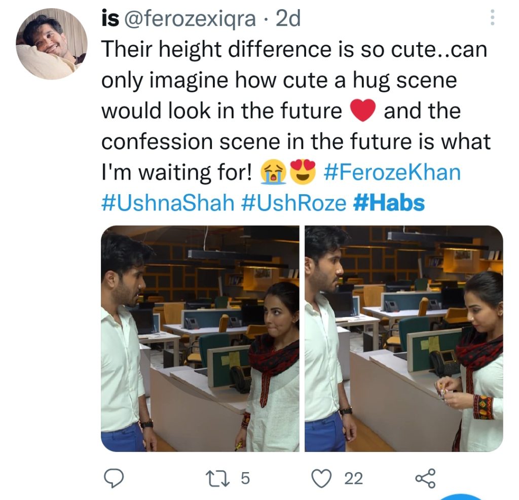 Fans Are Loving Ushna Shah & Feroze Khan's Track in Habs