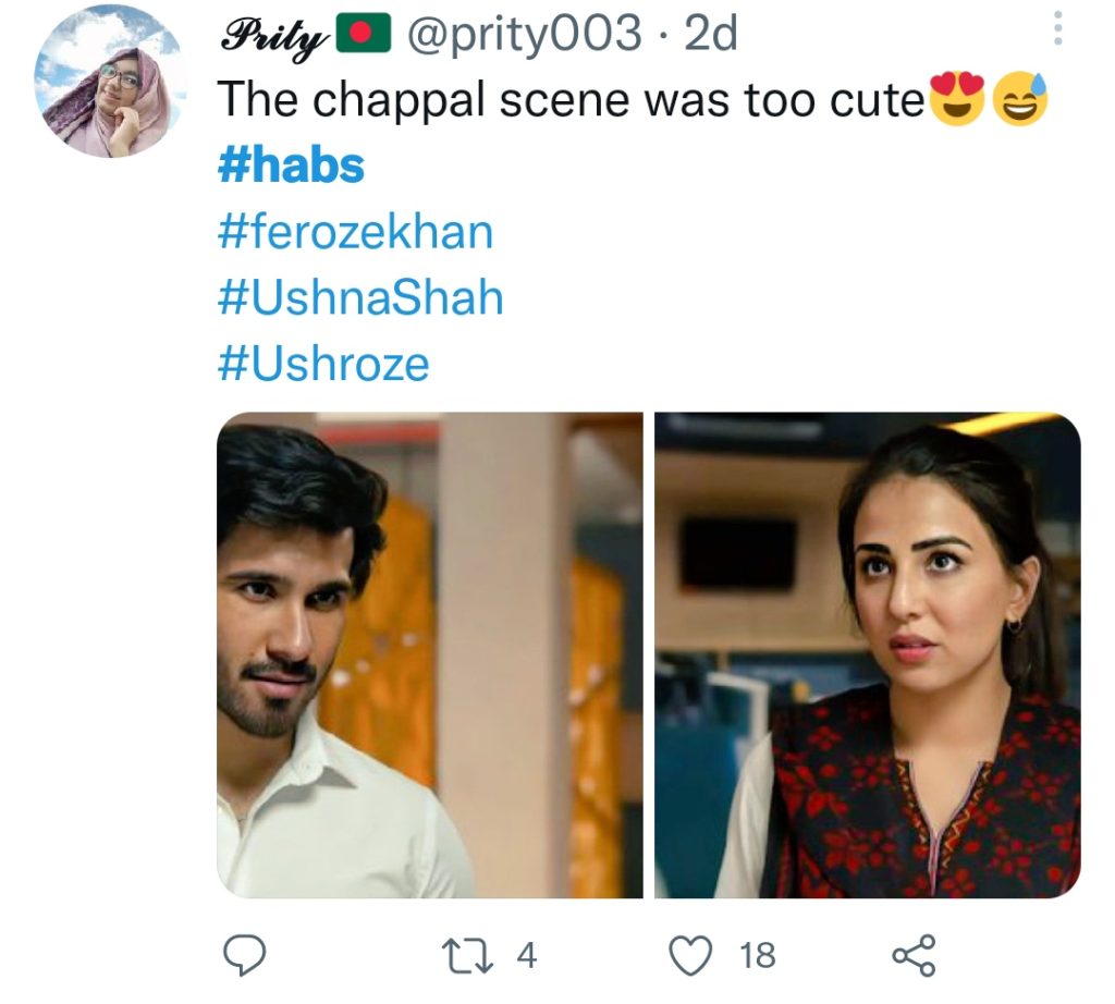 Fans Are Loving Ushna Shah & Feroze Khan's Track in Habs