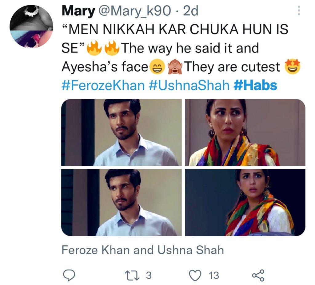 Fans Are Loving Ushna Shah & Feroze Khan's Track in Habs