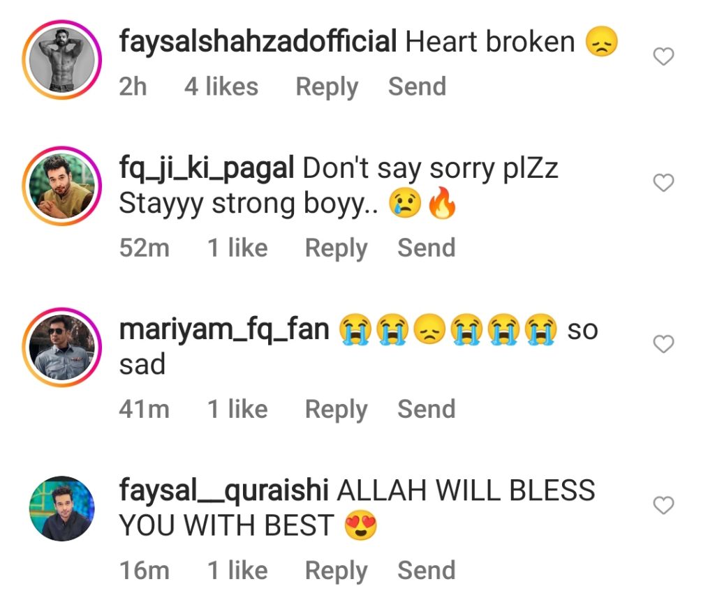 Sad News For Faysal Quraishi Fans