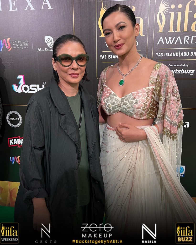 Makeup Artist Nabila With Bollywood Actors At IIFA Awards