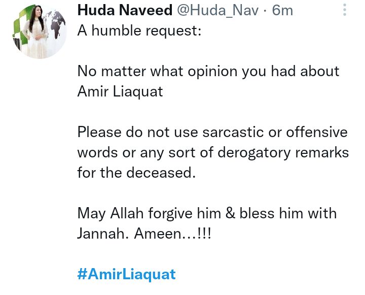 Public Reacts To Aamir Liaquat's Sudden Demise