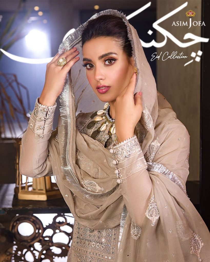 Iqra Aziz Shines In Asim Jofa Chikankari Eid Collection
