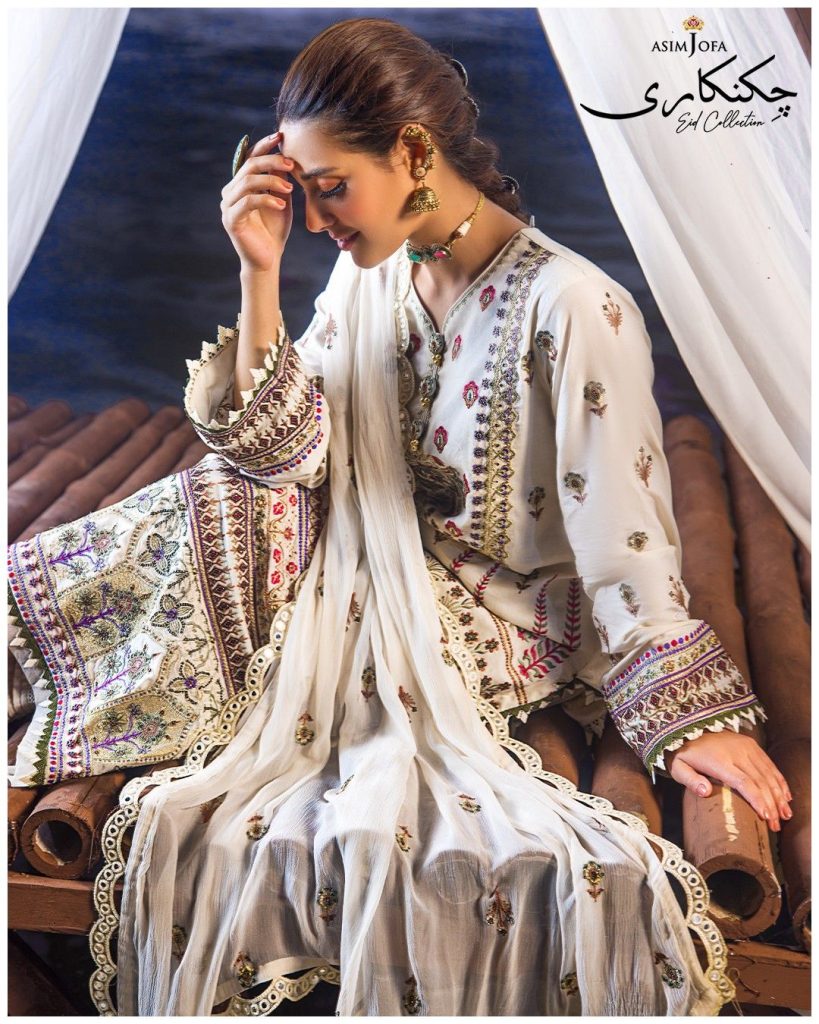 Iqra Aziz Shines In Asim Jofa Chikankari Eid Collection