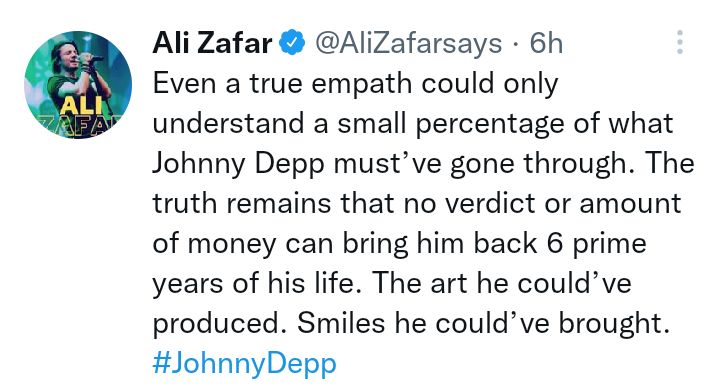 Pakistani Celebrities React To Johnny Depp-Amber Heard Verdict