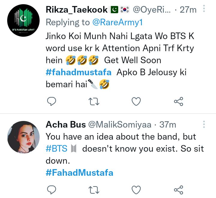 Fahad Mustafa Is Attacked By BTS Fans