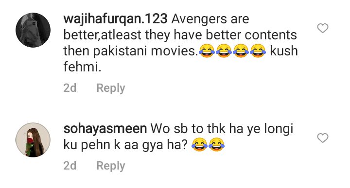 Public reaction Humayun Saeed did not compare Thor and London