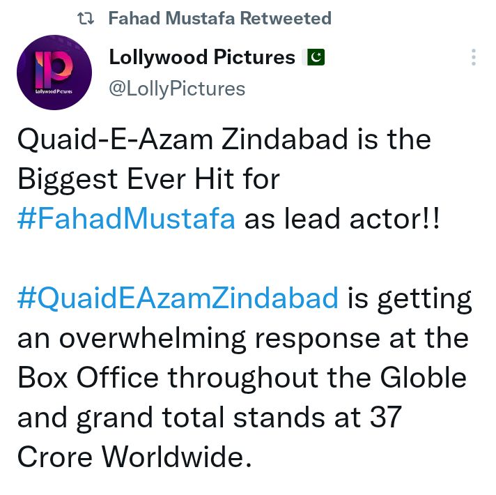 Humayun Saeed Mocks Quaid e Azam Zindabad's Box Office Claims