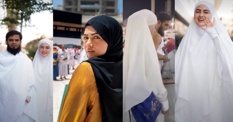 Pakistanis In Love With Sana Khan & Her Husband’s Pictures From Makkah