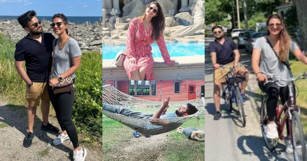 Rabab Hashim New Vacation Pictures with Husband from USA