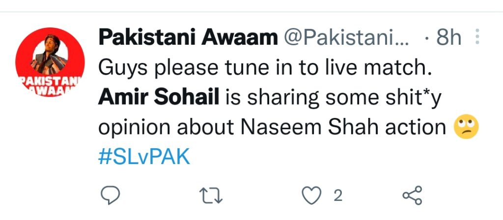 Aamer Sohail Under Severe Criticism on His Harsh Remarks For Naseem Shah