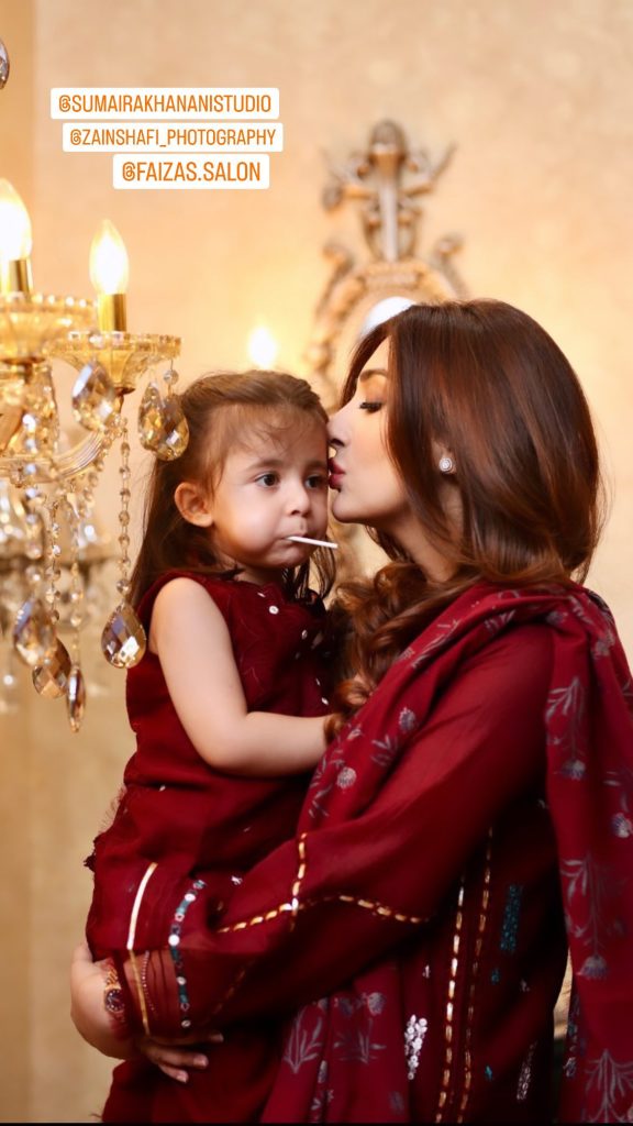 Eid Clicks Of Aisha Khan With Her Daughter