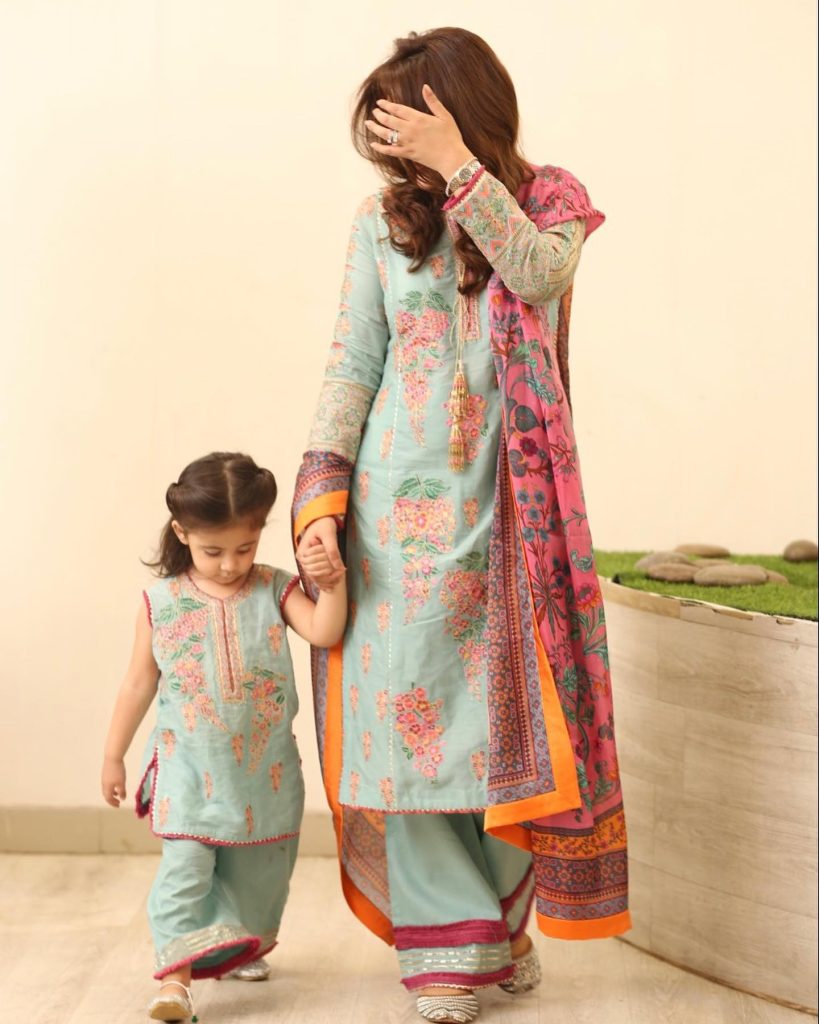 Eid Clicks Of Aisha Khan With Her Daughter