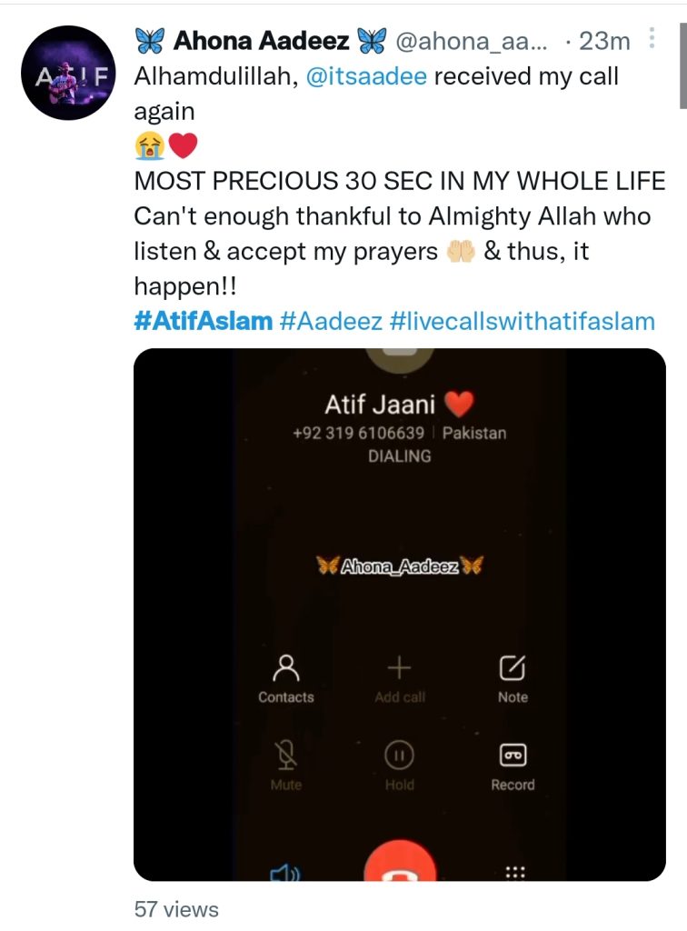 Atif Aslam Wins Fans' Hearts For Doing live Calls on WhatsApp