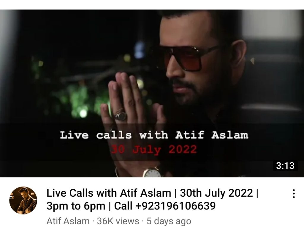 Atif Aslam Wins Fans' Hearts For Doing live Calls on WhatsApp